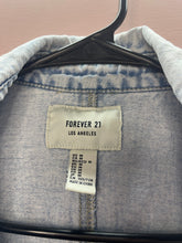 Load image into Gallery viewer, Medium Forever 21 Denim Distressed Button Up Shacket

