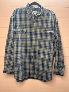 2X Carhartt Men’s Plus Size Flannel Button Up Shirt