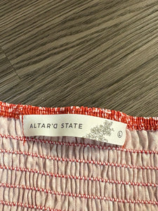 Large Altar’d State NWT Red White Western Bandana Tank Top