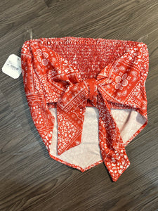 Large Altar’d State NWT Red White Western Bandana Tank Top