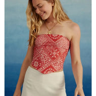 Large Altar’d State NWT Red White Western Bandana Tank Top