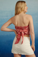 Load image into Gallery viewer, Large Altar’d State NWT Red White Western Bandana Tank Top
