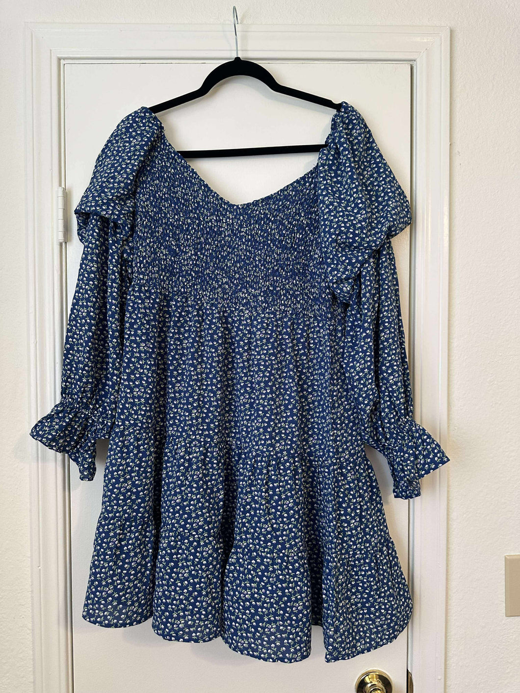 XL Navy Floral Dress