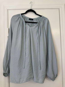 Large Tahari Light Blue Long Sleeve Top