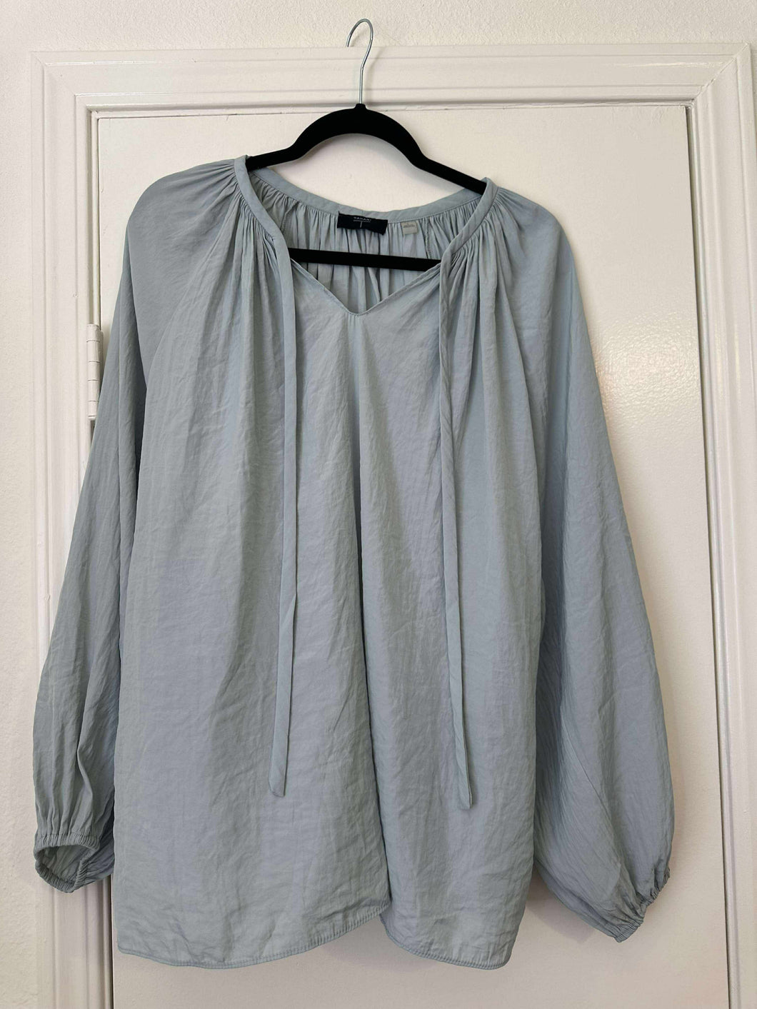 Large Tahari Light Blue Long Sleeve Top