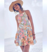 Load image into Gallery viewer, NWT Medium Free People Green Deserted Island Mini Dress
