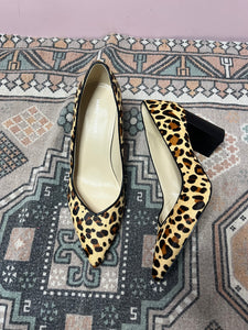 9 Marc Fisher Cow Hair Pointy Toe Pumps