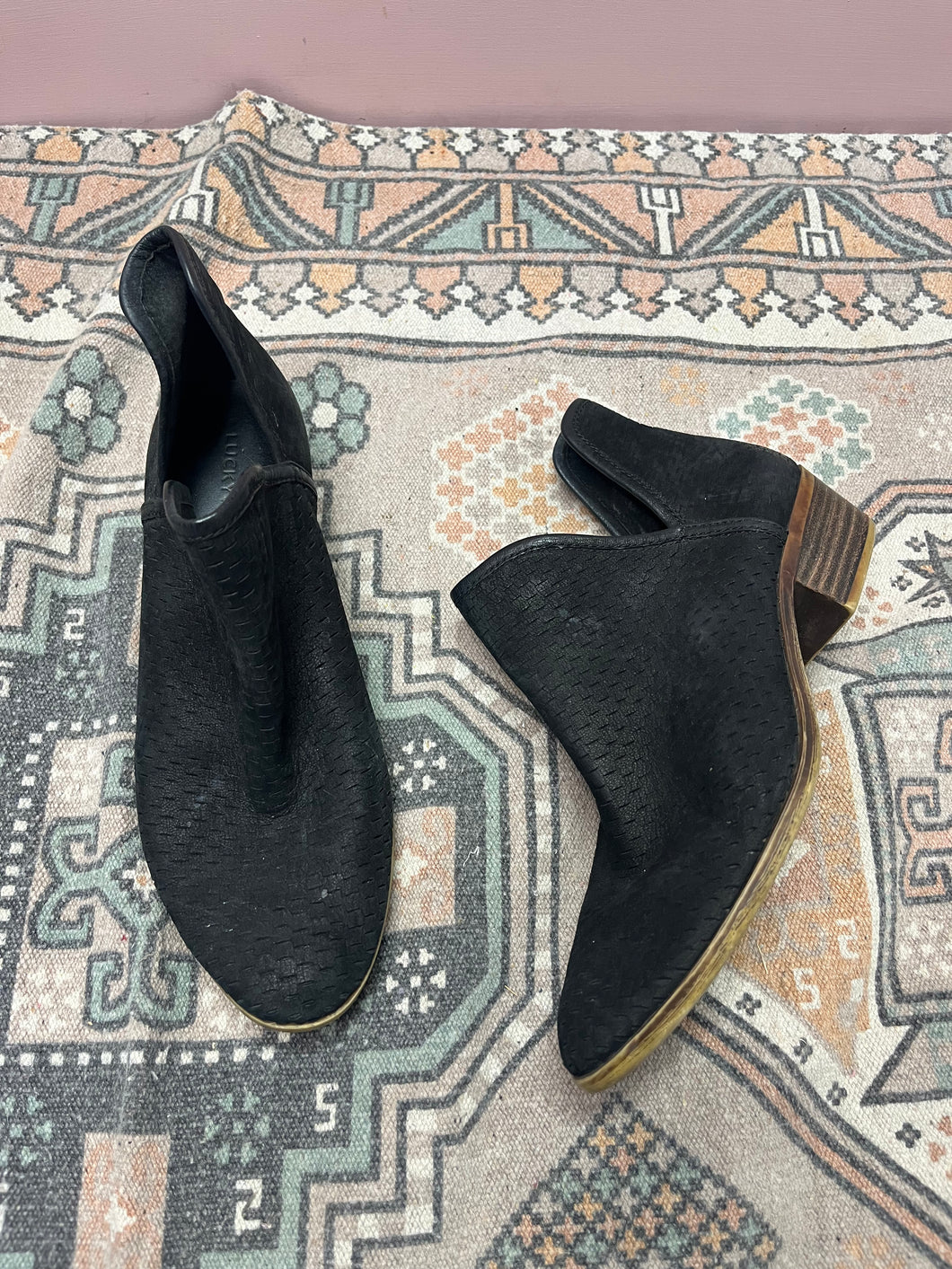 8.5 Lucky Brand Black Ankle Booties