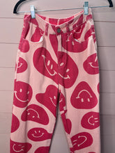 Load image into Gallery viewer, XS Bailey Rose Pink Retro Smiley Face Pants
