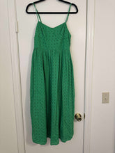 Load image into Gallery viewer, Large A New Day Green Eyelet Strap Midi Dress
