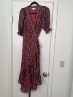 Medium Chelsea & Violet Boho Printed Wrap Dress