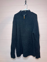 Load image into Gallery viewer, XL Columbia Mens Dark Gray Wool Quarter Zip Up
