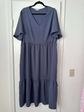 Load image into Gallery viewer, 2X Terra Sky Blue Ruffle Dress
