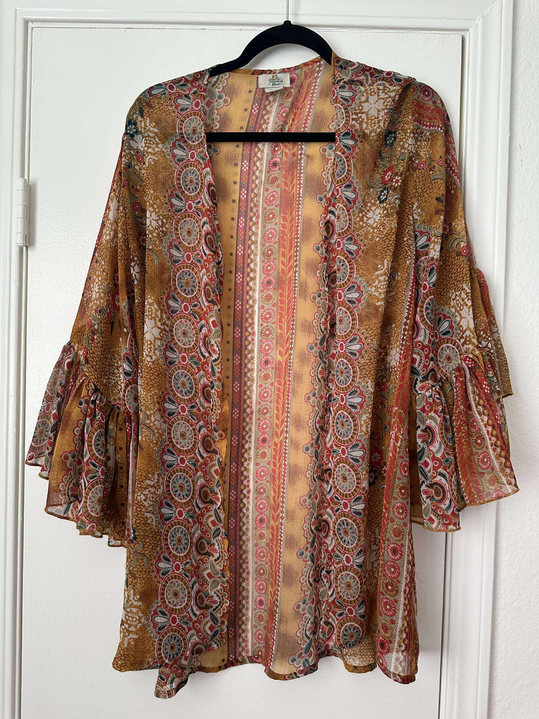 S/M Turquoise Haven Boho Kimono