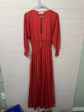 Load image into Gallery viewer, Medium Vassarette Vintage Red Two Piece Maxi Set
