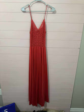 Load image into Gallery viewer, Medium Vassarette Vintage Red Two Piece Maxi Set
