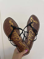Size 8 NWT Sam Edelman Black Flip Flops