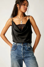 Load image into Gallery viewer, XS Free People Intimately NWT Black Pink Lace Double Date Layer Body Suit
