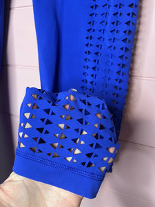 Small Vina Blue Cut Out Leggings