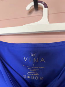 Small Vina Blue Cut Out Leggings