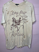 Load image into Gallery viewer, Small Forever 21 Not My First Rodeo Distressed Western Short Sleeve Graphic T-Shirt
