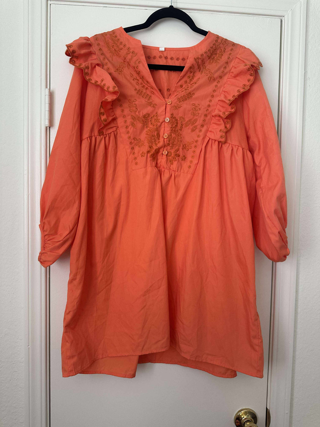 Large Islet Ruffle Boho Dress