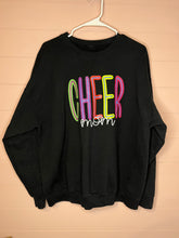 Load image into Gallery viewer, Large Black Cheer Mom Sweatshirt
