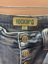 Load image into Gallery viewer, Size 30 Flying Monkey Rockin’ C Boot Cut Button Fly Jeans
