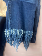 Load image into Gallery viewer, 5/W27 Sneak Peek Fringed  Denim Skinny Jeans
