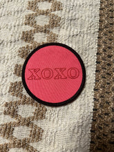 Load image into Gallery viewer, Hot Pink XOXO Valentine’s Day Embroidered Iron On Patch
