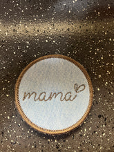 Load image into Gallery viewer, Vintage Light Wash Wrangler Denim Mama Embroidered Iron On Patch
