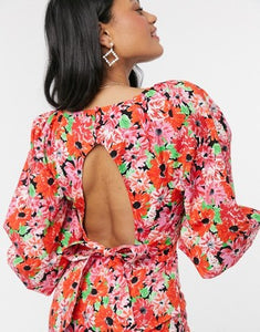 Size 4 ASOS Floral Mini Wrap Dress