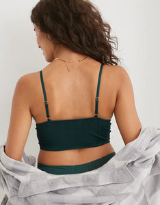XL Aerie Cable Lace Longline Bralette