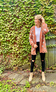 Medium Loveriche Frayed Edge Leopard Cardigan