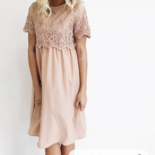 Load image into Gallery viewer, Small Orange Creek Boho Lace Dress
