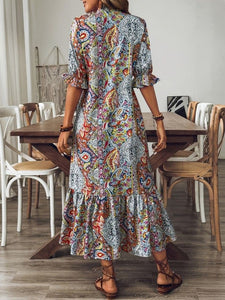 Medium SHEIN Boho Paisley Dress