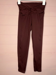 XS Free People Intimately Maroon Leggings