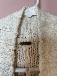 XS/S Free People Ivory All Wrapped Up Cocoon Sweater