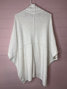 XS/S Free People Ivory All Wrapped Up Cocoon Sweater