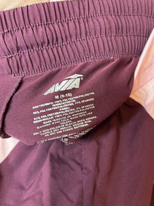 Medium Avia Pink Maroon Athletic Running Shorts