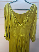 Load image into Gallery viewer, Medium Free People Mustard Golden Yellow Boho Lace Maxi Dress With Pockets
