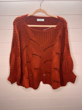 Load image into Gallery viewer, Medium Eloidie Orange Oversized Sweater
