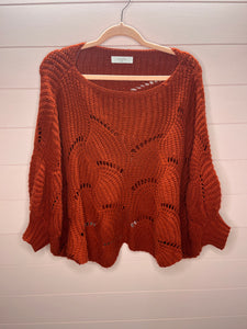 Medium Eloidie Orange Oversized Sweater
