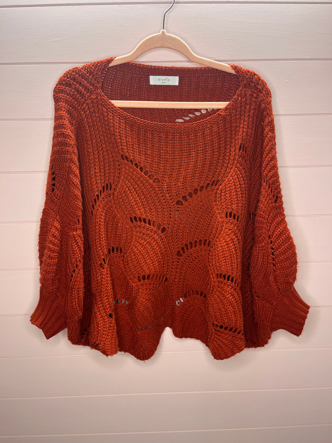 Medium Eloidie Orange Oversized Sweater