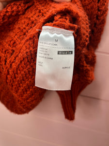 Medium Eloidie Orange Oversized Sweater