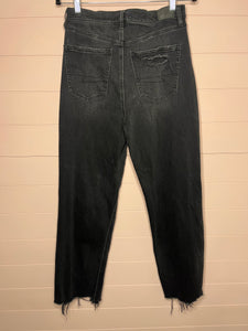 Size 8 American Eagle Black Baggy Mom Jeans