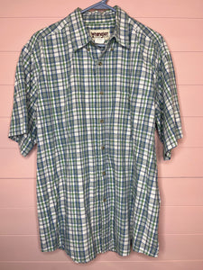 Xl Wrangler Men’s Short Sleeve Button Up Shirt