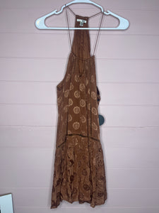 Small YTEICOS AMUSE NWT Brown Boho Dress