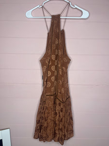 Small AMUSE Society NWT Brown Boho Dress