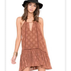 Small AMUSE Society NWT Brown Boho Dress